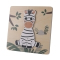 Dřevěné puzzle malé, Zebra