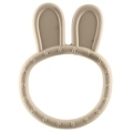 Silikónové hryzátko Rabbit, Sand Beige