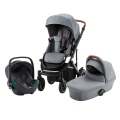 Set kočík Smile III + hlboká korba + autosedačka Baby Safe iSense, Nordic Grey