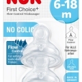 NUK Cumlík FLOW Control 6-18m, 2 ks