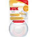 NUK Cumlík Star latex 0-6m, box ružový