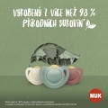 NUK Cumlík Nature latex 2ks 0-6m - zelená