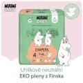 MUUMI Baby 4 Maxi 7-14 kg (46 ks), eko plienky