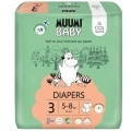 MUUMI Baby 3 Midi 5-8 kg (50 ks), eko plienky