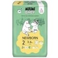 MUUMI Baby 2 Newborn 3-6 kg (58 ks), eko plienky