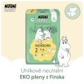 MUUMI Baby 2 Newborn 3-6 kg (58 ks), eko plienky