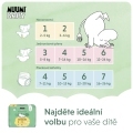 MUUMI Baby 1 Newborn 2-5 kg (75 ks), mesačné balenie eko plienok