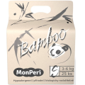 MONPERI Bamboo Plienky jednorazové eko S (3-6 kg) 25 ks