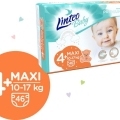 LINTEO BABY Premium Plienky jednorazové 4+ MAXI+ (10-17 kg) 184 ks