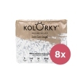 KOLORKY DELUXE VELVET Plienky jednorazové eko so zamatovým povrchom S (3-6 kg) 200 ks - MESAČNÁ ZÁSO