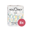 KOLORKY DAY Plienky jednorazové eko, štetec XL (12-16 kg) 136 ks - MESAČNÁ ZÁSOBA