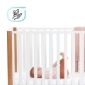 KINDERKRAFT SELECT Postieľka drevená Koya s funkciou ohrádky vrátane matraca White, Premium