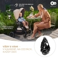 KINDERKRAFT SELECT Kočík športový Yoxi Pure Black