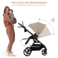 KINDERKRAFT SELECT Kočík kombinovaný Yoxi 2v1 Sand Beige