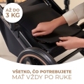 KINDERKRAFT SELECT Kočík kombinovaný 3v1 Prime 2 Venezian Black, Premium