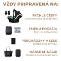 KINDERKRAFT SELECT Kočík kombinovaný 3v1 Prime 2 Venezian Black, Premium