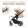 KINDERKRAFT SELECT Kočík kombinovaný 3v1 Prime 2 Sandrose Beige, Premium