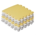 KINDERKRAFT Podložka penová puzzle Luno 150 x 180 cm Yellow, 30 ks