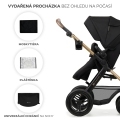 KINDERKRAFT Kočík kombinovaný Moov 2 Air 3v1 Pure Black