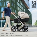 KINDERKRAFT Kočík kombinovaný Moov 2 3v1 Moonlight Grey - penové kolesá