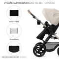 KINDERKRAFT Kočík kombinovaný Moov 2 3v1 Moonlight Grey - penové kolesá