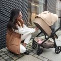 KINDERKRAFT Kočík kombinovaný 3v1 Newly Sand beige + Mink PRO