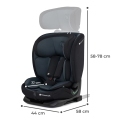 KINDERKRAFT Autosedačka Oneto3 i-Size 76-150cm + Isofix Graphite black