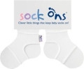 KIKKO SOCK ONS Držiak ponožiek Classic, biela (0-6m)