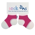 KIKKO Sock Ons Držiak ponožiek Classic - Fuchsia (6-12m)