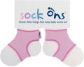 KIKKO Sock Ons Držiak ponožiek Classic - Baby ružová (0-6m)