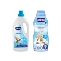 CHICCO Prostriedok prací detský Sensitive 1,5 l + Aviváž konc. Sladký Púder 750 ml