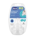 CHICCO Cumlík na fľašu Perfect 5/Well-Being fyziologický pomalý prietok 0m+ 2 ks