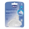 CHICCO Cumlík na fľašu Natural Feeling silikón normálny prietok 0m+ 1 ks