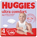 HUGGIES® Plienky jednorázové Ultra Comfort Mega 4 (7-18 kg) 66 ks