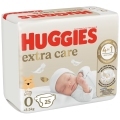 HUGGIES® Plienky jednorázové Extra Care 0 (do 4 kg) 25 ks