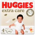 HUGGIES® Extra Care plienky jednorazové 4 (8-14 kg) 60 ks