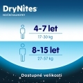 HUGGIES® DryNites Nohavičky plienkové jednorazové pre chlapca 8-15 rokov (27-57 kg) 9 ks