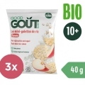 GOOD GOUT BIO Mini ryžové koláčiky s jablkami 3x40 g