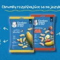 GERBER Snacks kukuričné chrumky jahoda a banán 28 g, 7+