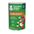 GERBER Organic chrumky s malinami a banánom 35 g​