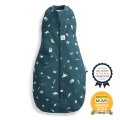 ERGOPOUCH Zavinovačka a vak na spanie 2v1 Cocoon Ocean 3-6 m, 6-8 kg, 0,2 tog