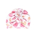 ENIE BABY Čiapka detská turban Pink Leaves dievča 9-12m