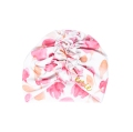 ENIE BABY Čiapka detská turban Pink Leaves dievča 9-12m