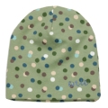 ENIE BABY Čiapka detská Dots olive 9-12m