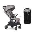 EASYWALKER Kočík športový Jackey2 Pebble Grey + PETITE&MARS fusak Jibot ZADARMO