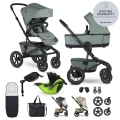 EASYWALKER Kočík kombinovaný Jimmey Thyme Green XXL AIR + RWS + KIDDY Evoluna i-size 2 + základňa