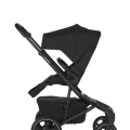 EASYWALKER Kočík kombinovaný Jimmey Pepper Black XXL RWS + KIDDY Evoluna i-size 2 + základňa