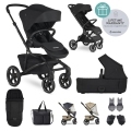 EASYWALKER Kočík kombinovaný Jimmey Pepper Black XXL RWS + Jackey XL Shadow Black