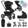 EASYWALKER Kočík kombinovaný Jimmey Pepper Black XXL AIR + RWS + Jackey XL Shadow Black