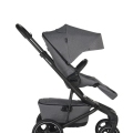 EASYWALKER Kočík kombinovaný Jimmey Iris Grey XXL RWS + Jackey XL Shadow Black